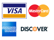 We support all major credit cards